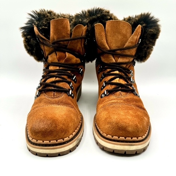 SAM EDELMAN BOWEN FUR LEATHER WINTER BOOTS - US SIZE 9 - Picture 5 of 15